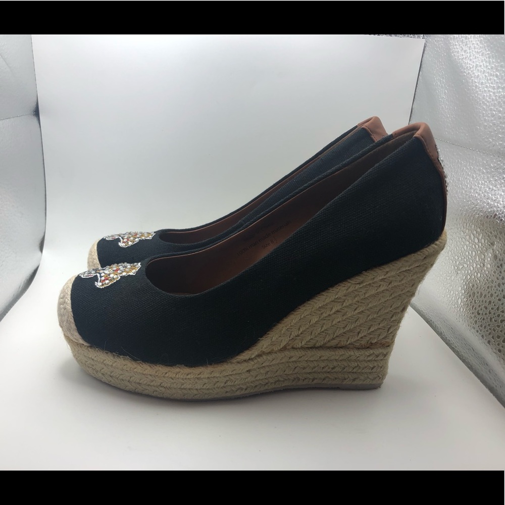 NHL Florida Panthers Hockey wedge espadrilles womens size 8.5